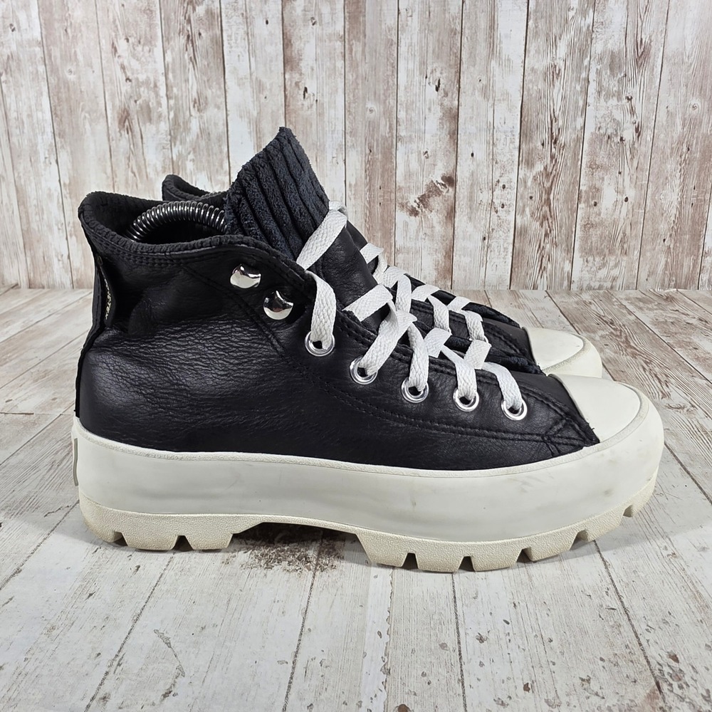 Converse Chuck Taylor All Star Lugged Winter GORE-TEX Black Leather Womens 6.5